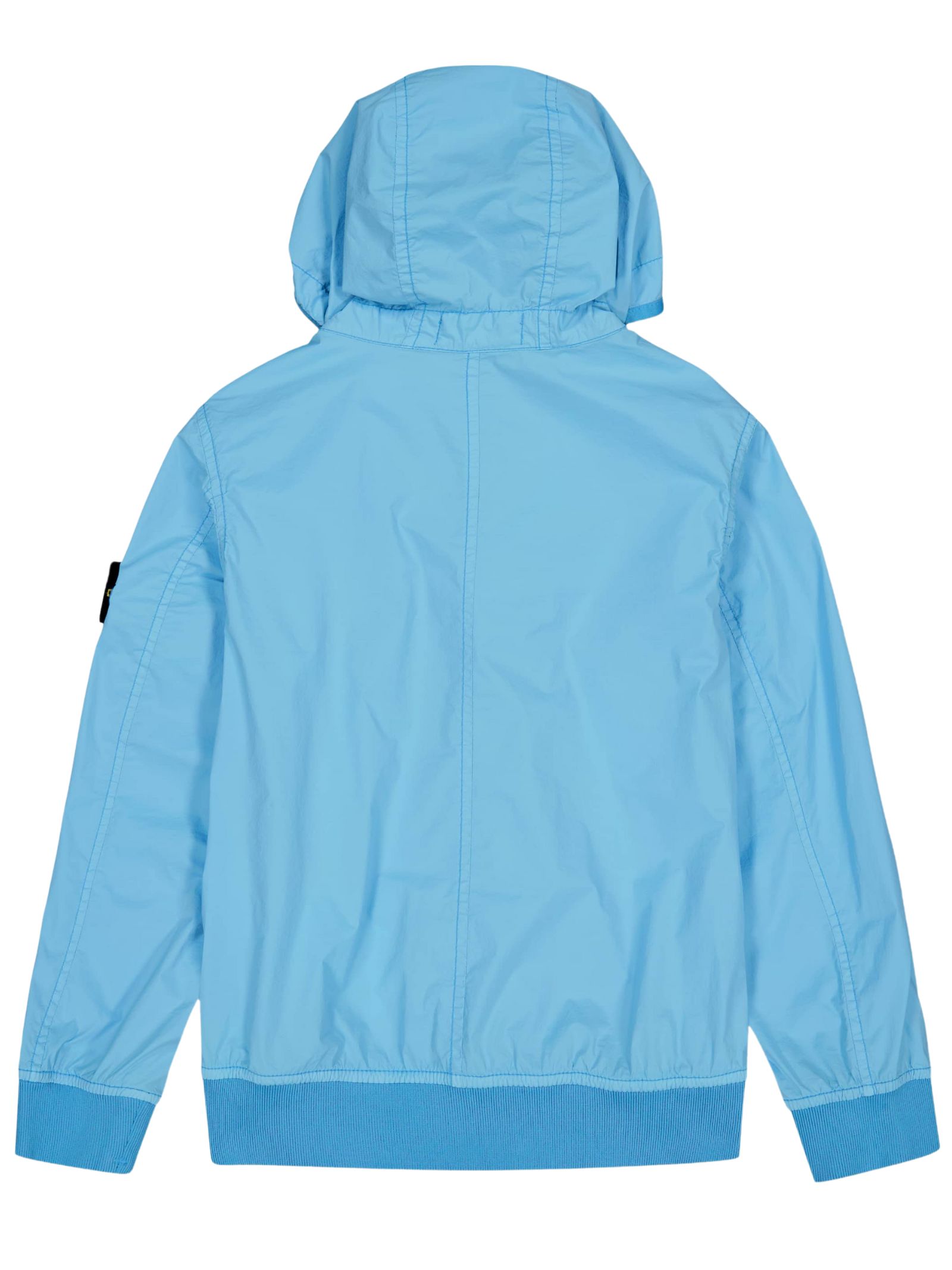 Light blue nylon jacket for children Stone Island 801641136/MO